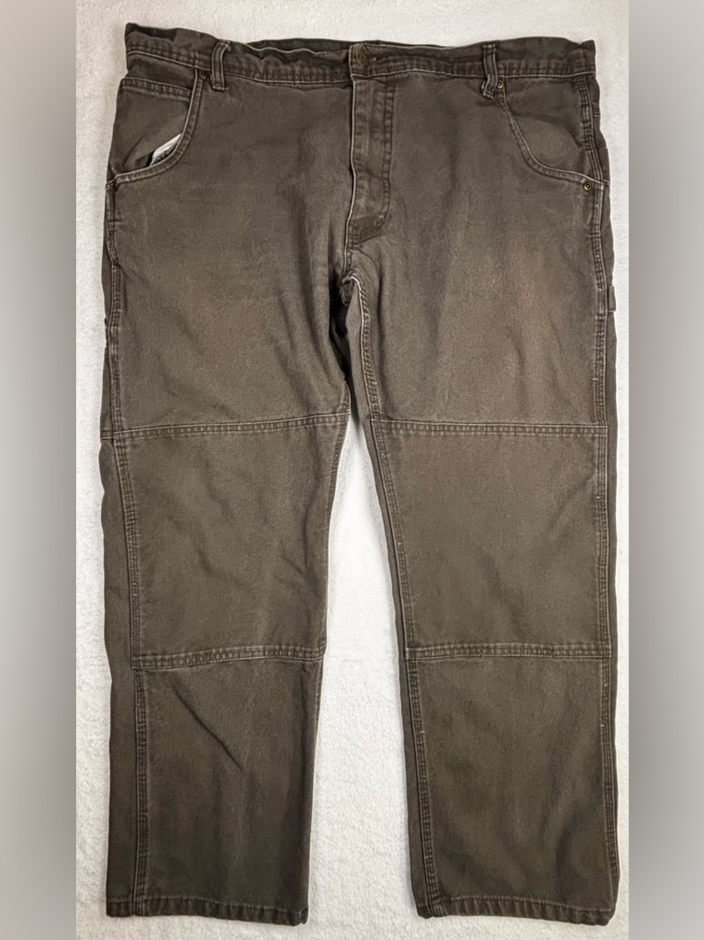 KEY durable brown work pants, men’s 40×32, 100% cotton